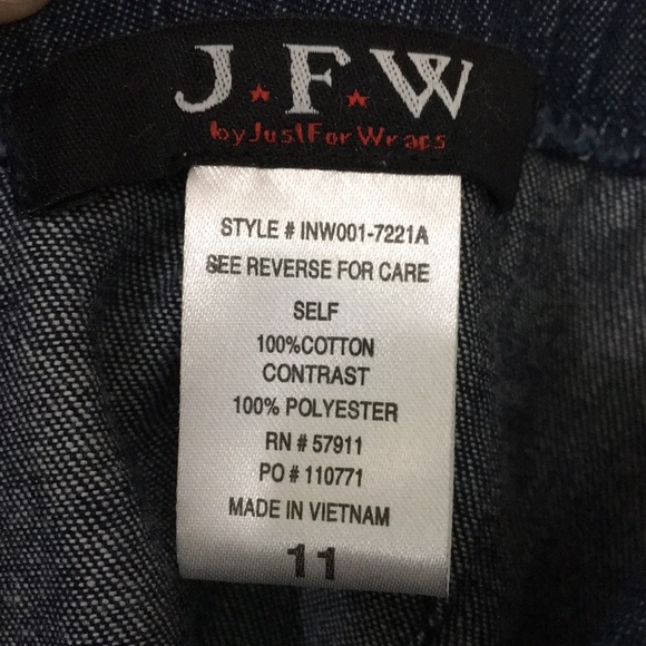 Strapless Dark Denim Dress - Picture 6 of 7